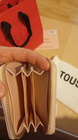 Monedero Tous rosa pequeño