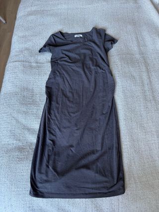 Vestido premamá gris