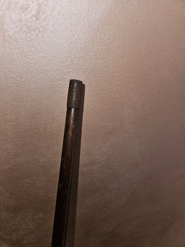 Bastone antico con pomolo in legno