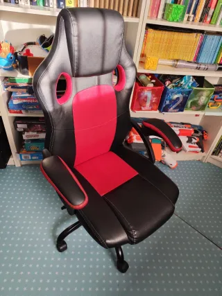 Silla Gaming Negra y Roja