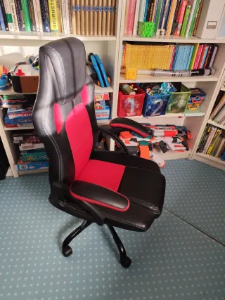 Silla Gaming Negra y Roja