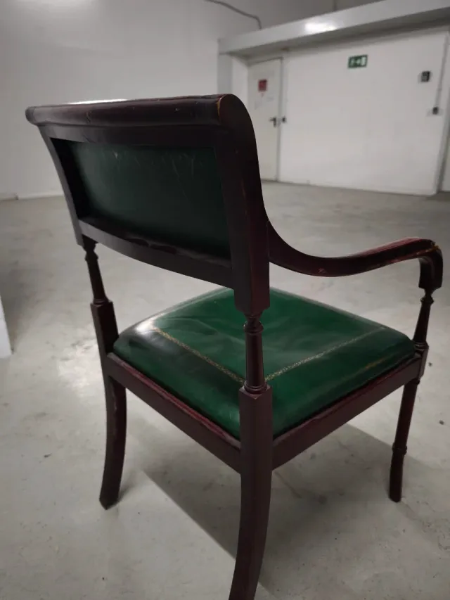 Silla escritorio caoba siglo XIX