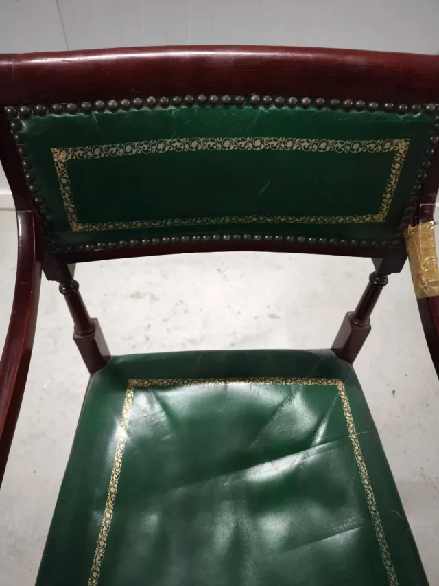 Silla escritorio caoba siglo XIX