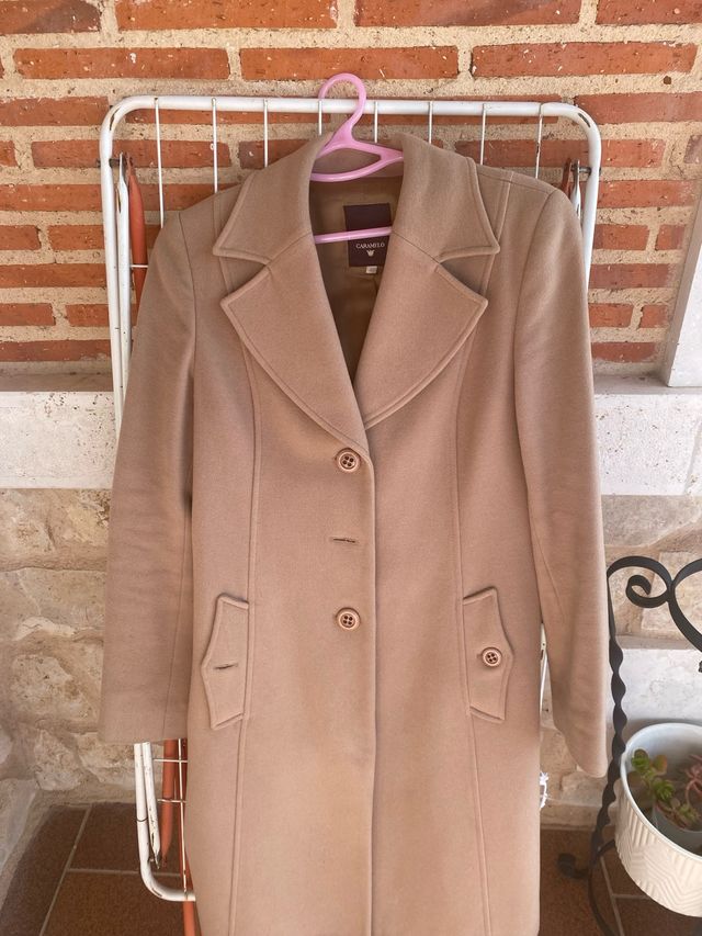 Abrigo Caramelo paño marrón