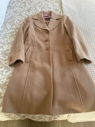 Abrigo Caramelo paño marrón
