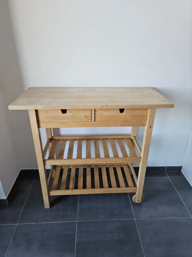 Carrito cocina madera maciza