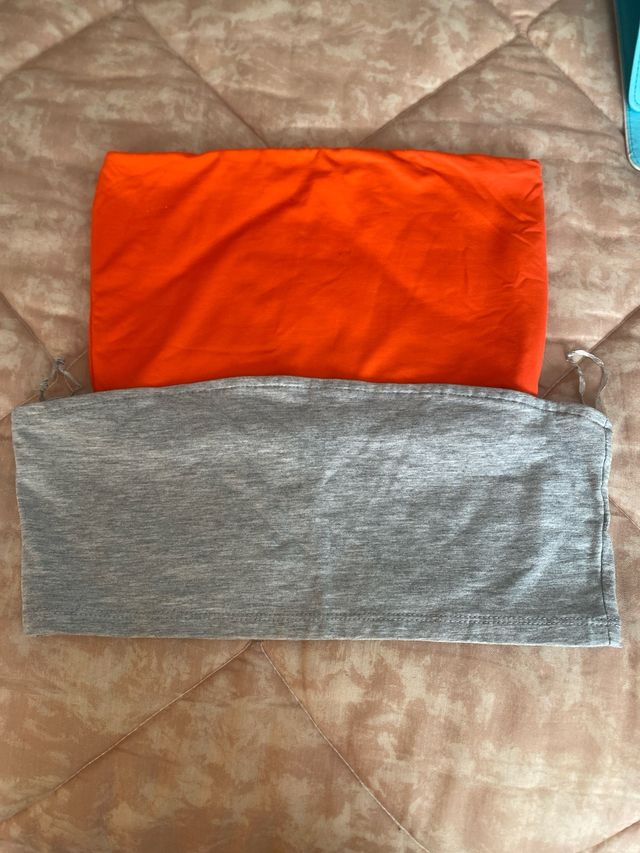 2 tops cortos sin mangas