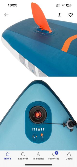 Tabla de Paddle Surf Azul 11'