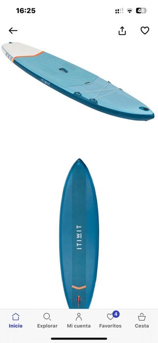 Tabla de Paddle Surf Azul 11'