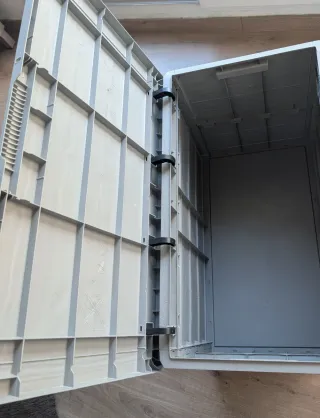 Baúl de jardín 160L gris