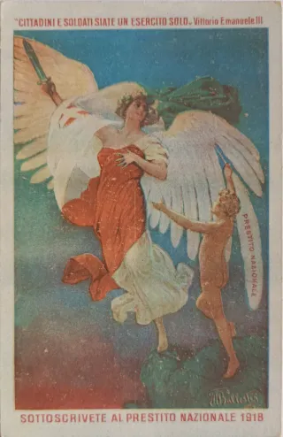 Cartolina Cittadini e Soldati 1918