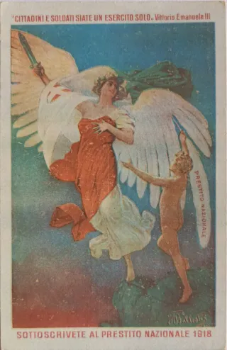 Cartolina Cittadini e Soldati 1918