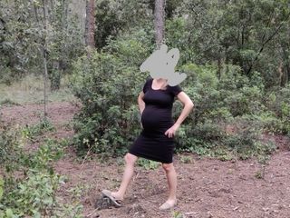 vestido negro premamá