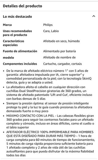 Afeitadora Philips 9000