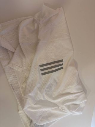 Camisa Adidas manga larga blanca