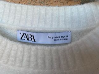 Jersey Lana Blanco Zara Talla S