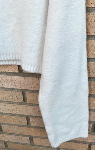 Jersey Lana Blanco Zara Talla S