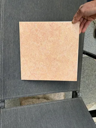 Baldosas color salmón