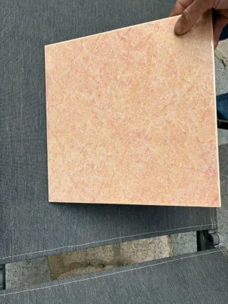 Baldosas color salmón