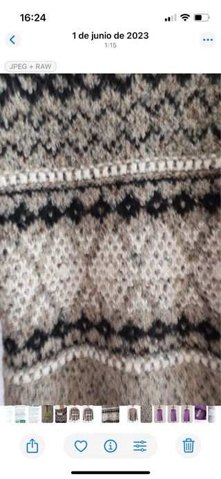 Jersey Mango lana estampado geométrico