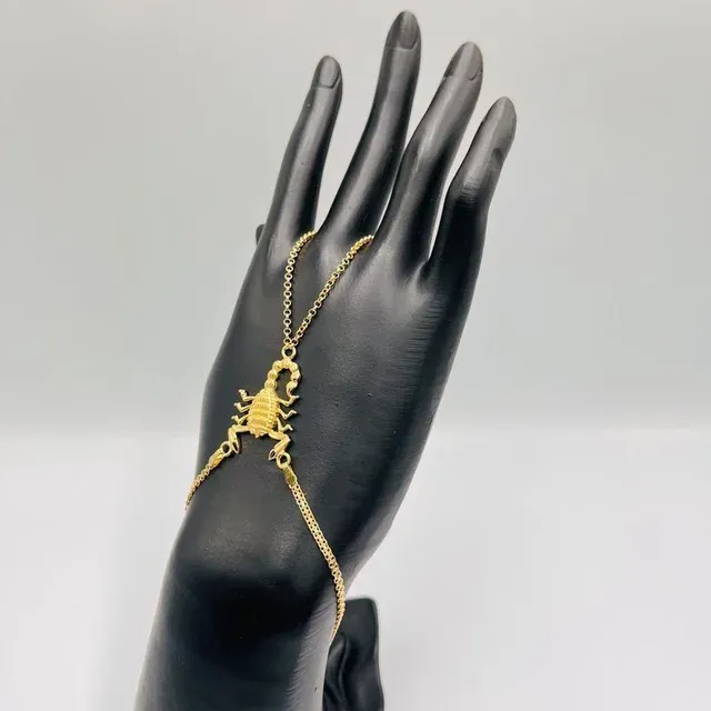 PULSERA MANITA ESCORPIÃO. Ouro 18k. Peso: 5,93gr, M