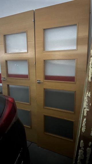2 Puertas de Interior con Cristal