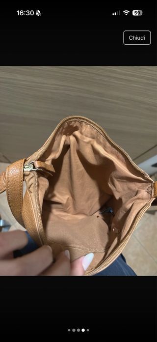 Borsa a tracolla Avon cammello