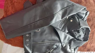 Chaqueta Biker Negra