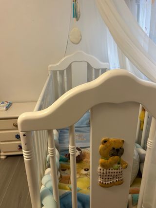 Cuna bebé madera maciza