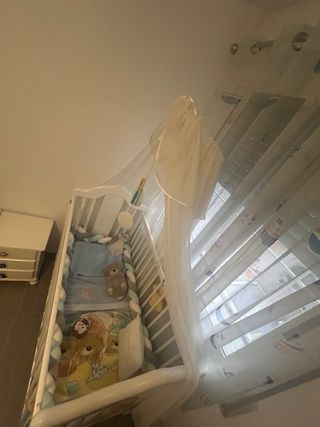 Cuna bebé madera maciza