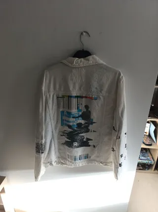 Chaqueta vaquera blanca ZARA