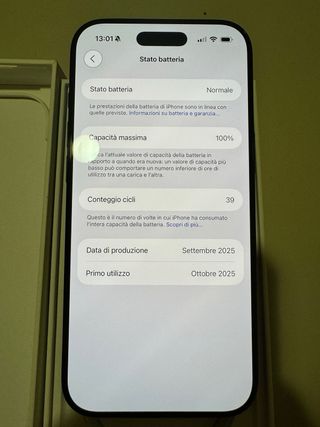 iPhone Air 256GB Nero - Usato 1 settimana