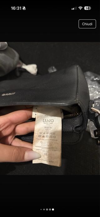 Borsa Liu Jo similpelle nera