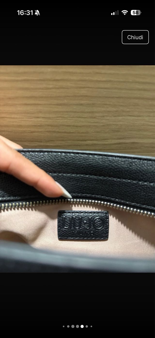 Borsa Liu Jo similpelle nera