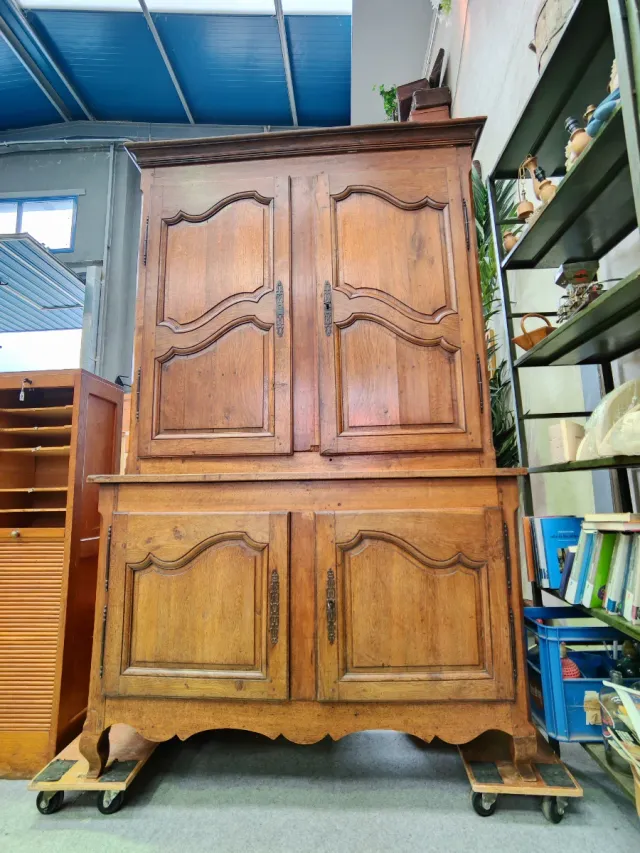 Aparador Francés Dos Cuerpos Madera