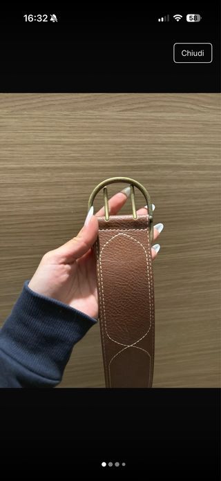 Cintura marrone Stradivarius