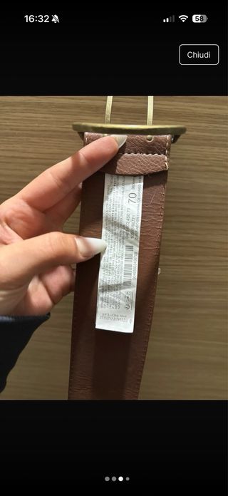 Cintura marrone Stradivarius