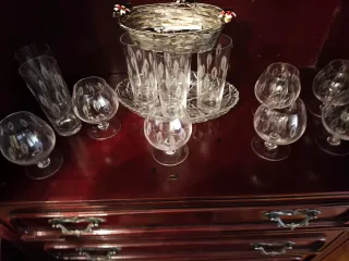 Cristalería Bohemia Vidrio Tallado