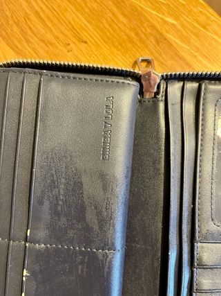 Billetero Bimba y Lola plateado piel