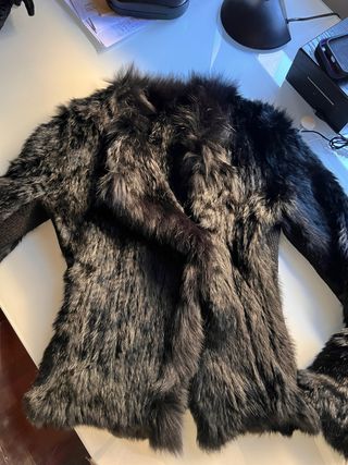 Chaqueta PINKO pelo conejo negro