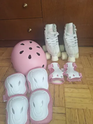 Patines niña talla 29 + protecciones