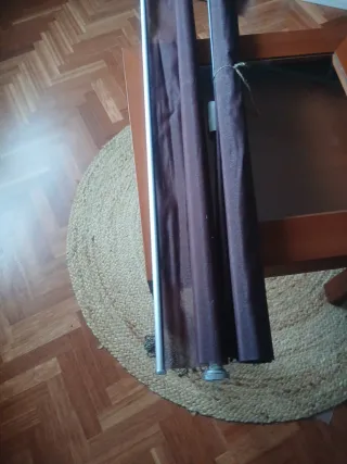 2 Estores Ikea Marrones y Plateados