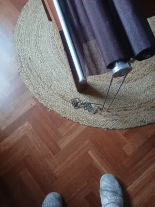 2 Estores Ikea Marrones y Plateados