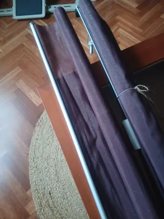 2 Estores Ikea Marrones y Plateados