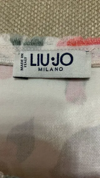 Vestito Liu Jo bianco con rose rosse tg 46