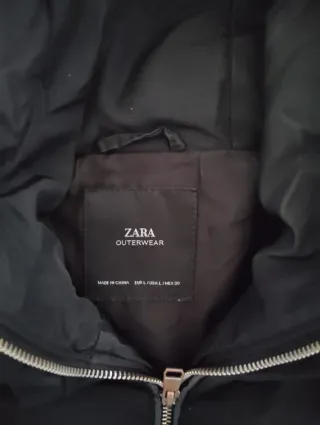 Plumas Zara Negro Talla L