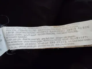 Plumas Zara Negro Talla L