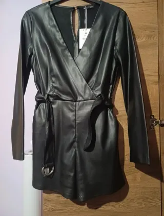 Mono efecto piel Stradivarius Talla M