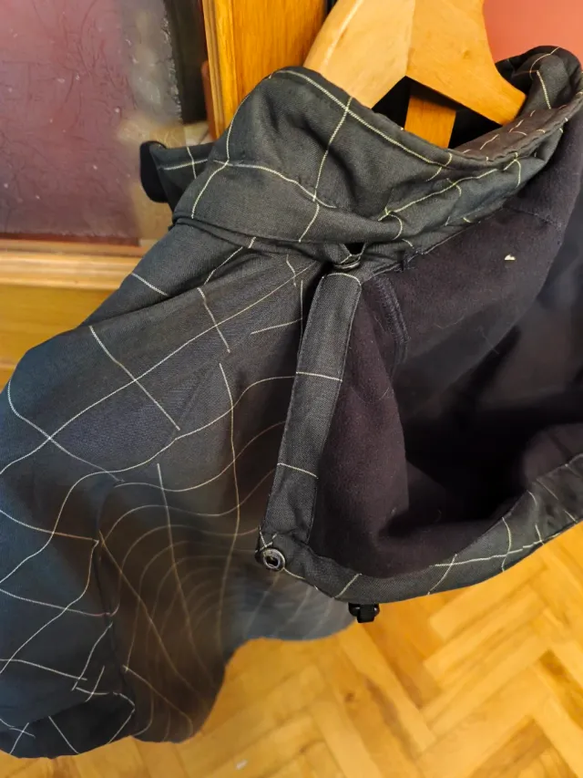 Chaqueta cuadros gris y blanca hombre