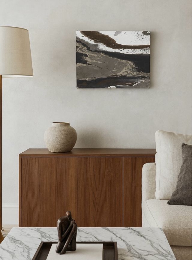 lote de tres cuadros elegantes